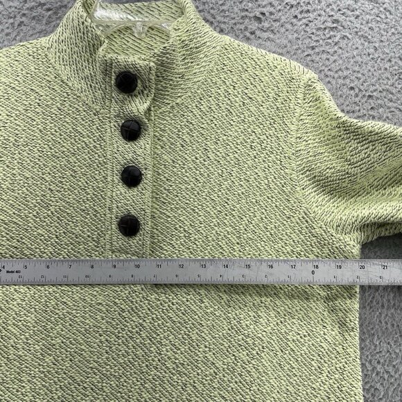 Soft Surroundings Textured Slouchy Nubby Sweater Tunic Style #25928 Green Size L - Picture 8 of 9